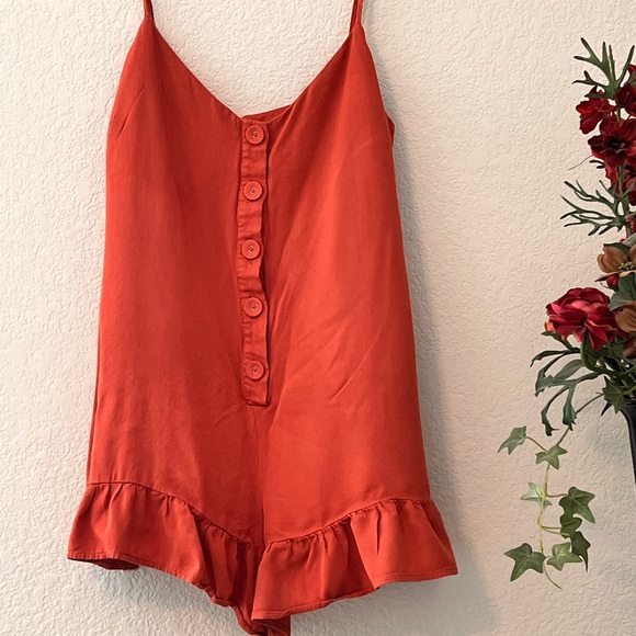 Pants - Orange romper